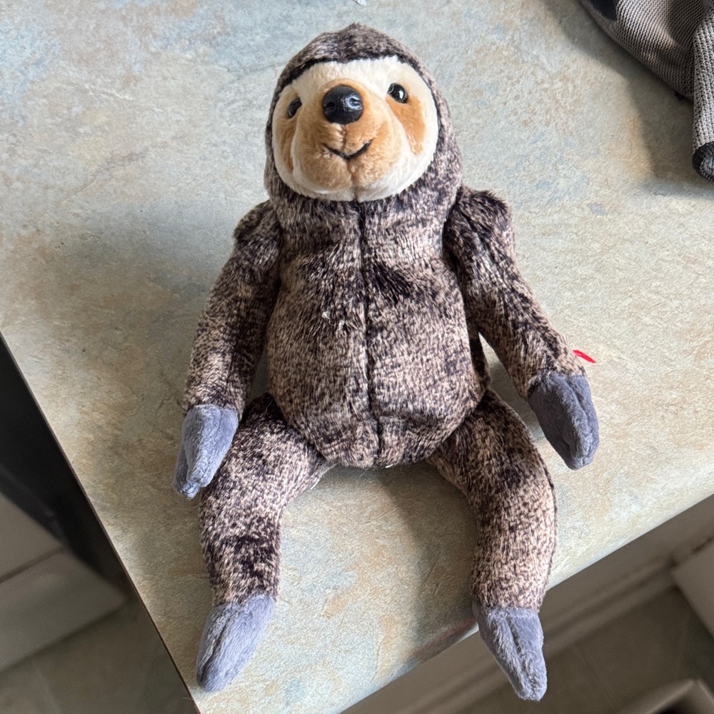 TY - Adorable Brown Sloth Plush Toy